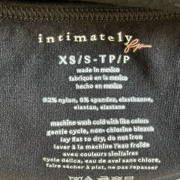 NEW Free People Intimately Low Back Seamless Tee Top size XS/S NWOT - Picture 7 of 9